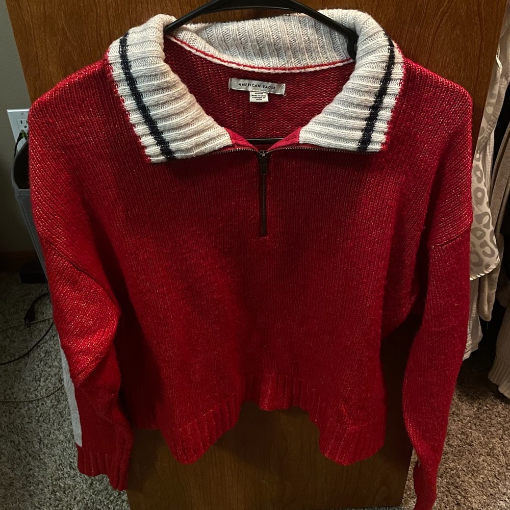 Medium Women’s Vintage Red American Eagle Sweater